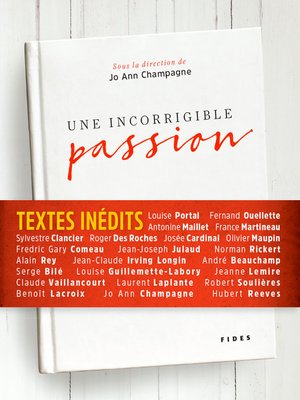 cover image of Une incorrigible passion